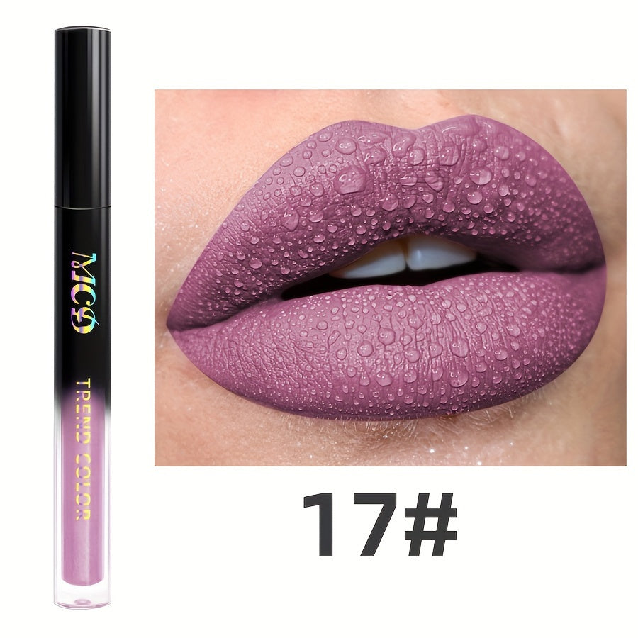Long-Lasting Waterproof Liquid Lipstick – Velvet Matte Lip Glaze & Tint – High Pigment Non-Stick Cup Lip Makeup for All-Day Wear (Moisturizing Formula)