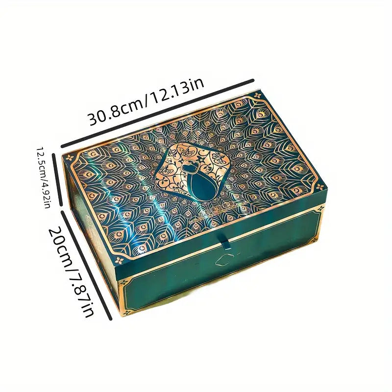 Ultimate 23-Piece Luxury Makeup & Skincare Set – All-in-One Full Face Beauty Kit in Large Vintage Jewelry Chest – Includes Eyeshadow, Lipstick, Foundation & Creams