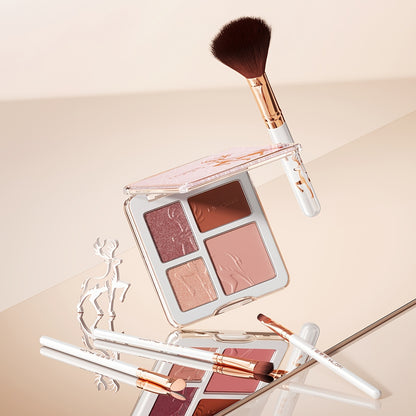 Premium 3-Tier Vanity Case Beauty Kit | Complete Makeup and Skincare Collection in Reusable Rose Gold Jewelry Box Organizer