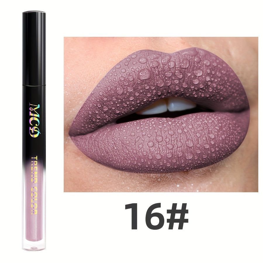 Long-Lasting Waterproof Liquid Lipstick – Velvet Matte Lip Glaze & Tint – High Pigment Non-Stick Cup Lip Makeup for All-Day Wear (Moisturizing Formula)