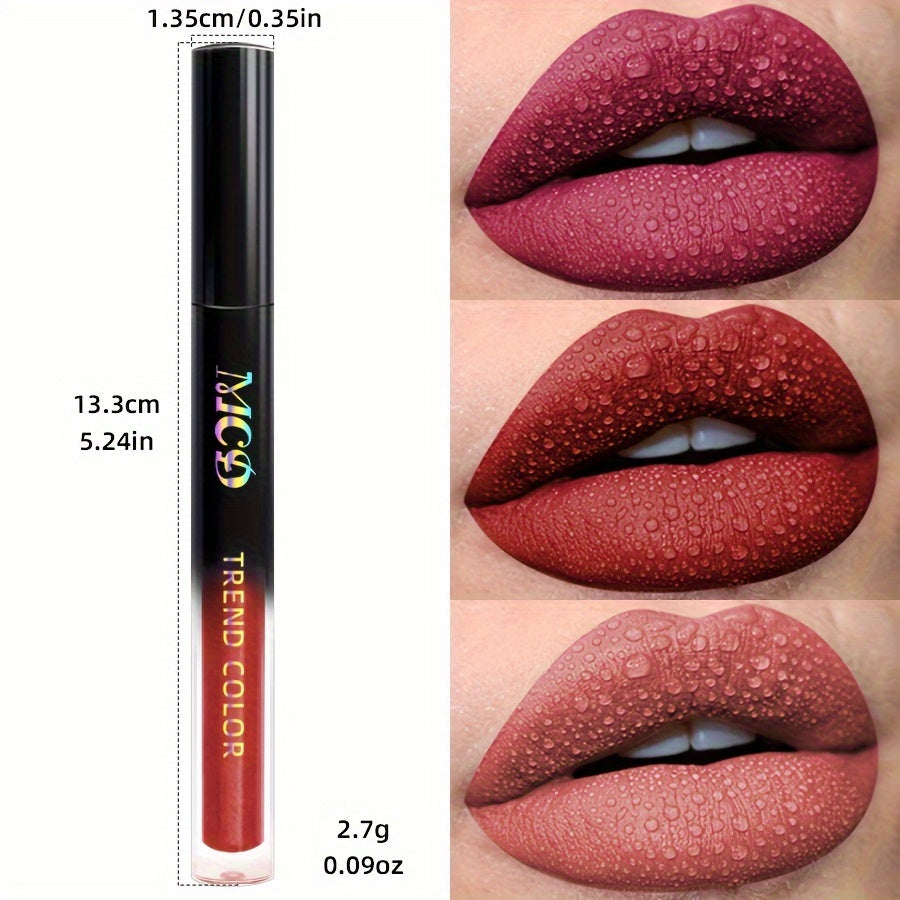 Long-Lasting Waterproof Liquid Lipstick – Velvet Matte Lip Glaze & Tint – High Pigment Non-Stick Cup Lip Makeup for All-Day Wear (Moisturizing Formula)