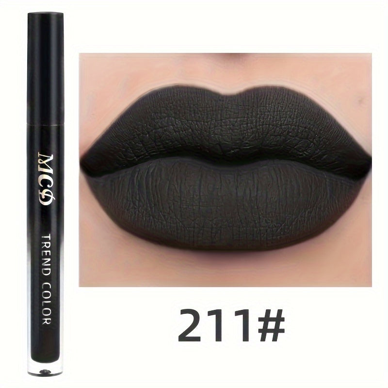 Long-Lasting Waterproof Liquid Lipstick – Velvet Matte Lip Glaze & Tint – High Pigment Non-Stick Cup Lip Makeup for All-Day Wear (Moisturizing Formula)