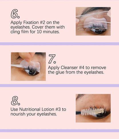 LAKERAIN Lash Lift Kit – Professional Eyelash Perming Kit for Long-Lasting Curls – DIY Semi-Permanent Lash Extension Wave Lotion Set with Glue & Styling Tools