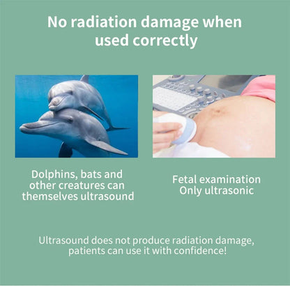 Portable Ultrasound Physiotherapy Device for Pain Relief – Handheld Deep Tissue Muscle Massager for Arthritis, Joints & Body Aches – Home Physical Therapy Wand with Digital Display