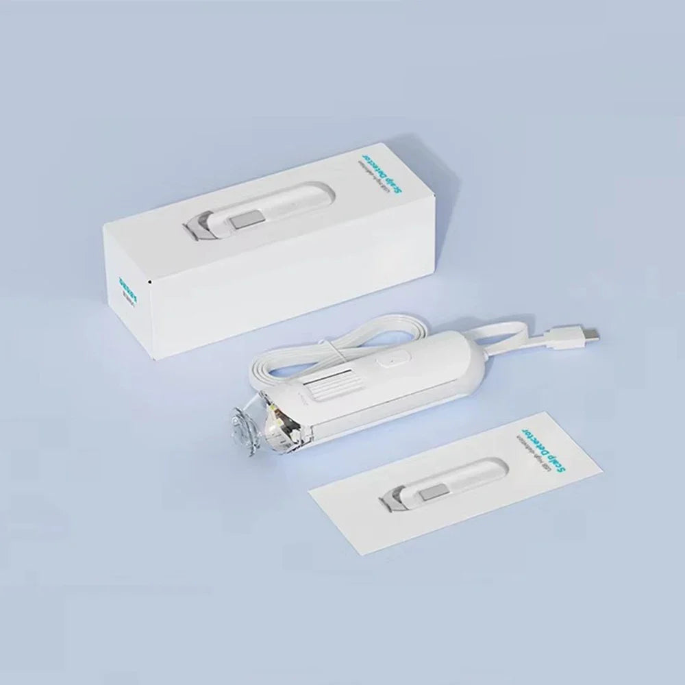 Digital Scalp & Skin Analyzer Machine – 50X-200X HD Dermatoscope Microscope Camera for Hair Density Detection – Smart WiFi Follicle Tester with App for Salons & Home Use