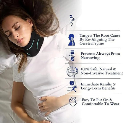 Soft Foam Cervical Collar & Neck Brace – Adjustable Breathable Neck Support for Pain Relief, Spine Alignment, and Sleeping – Hook & Loop Design