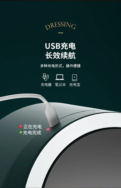 Creative LED Cosmetic Storage Box with Mirror – Dustproof & Waterproof Makeup Organizer for Skincare & Perfume – Portable Large Capacity Beauty Case