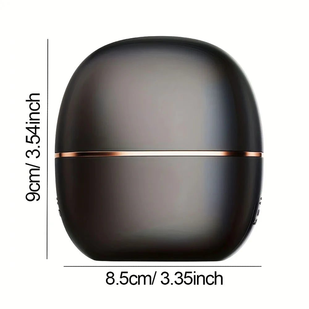 Portable Wireless Hair Straightener Brush – Mini USB Rechargeable Hot Comb – Cordless Travel Hair Styler for Touch-Ups, Frizz Control & Bangs (Anti-Scald Design)