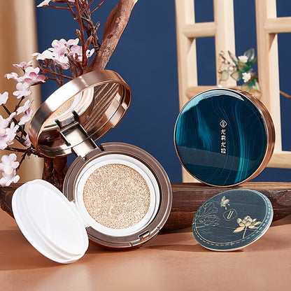 8Pcs Luxury All-in-One Makeup Gift Set – Complete Face Cosmetic Kit with Carved Lipstick, Air Cushion BB Cream, Eyeshadow, & Blush – Eastern Style Beauty Box