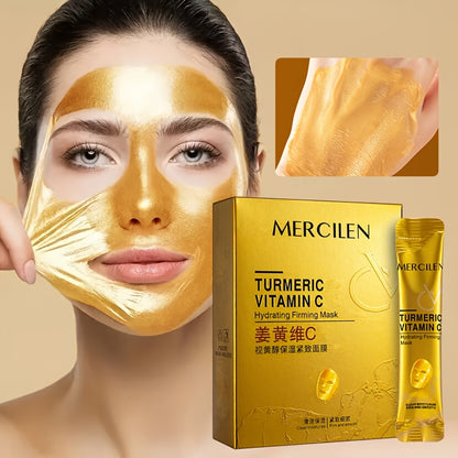 Turmeric Vitamin C Clay Mask with Retinol - Deep Cleansing Facial Mud Mask for Dark Spots, Acne, and Glowing Skin - Hydrating & Anti-Aging Formula