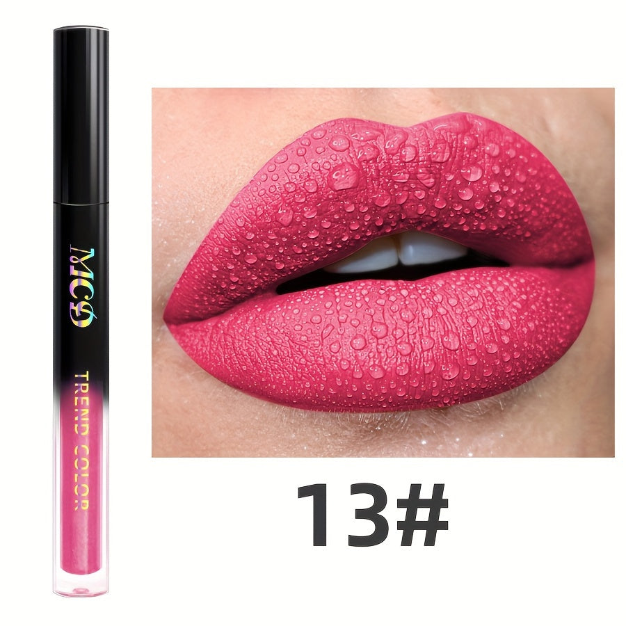 Long-Lasting Waterproof Liquid Lipstick – Velvet Matte Lip Glaze & Tint – High Pigment Non-Stick Cup Lip Makeup for All-Day Wear (Moisturizing Formula)