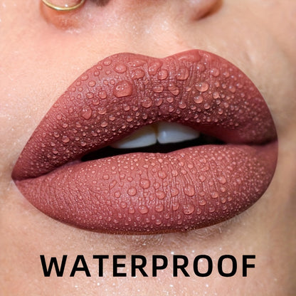 Long-Lasting Waterproof Liquid Lipstick – Velvet Matte Lip Glaze & Tint – High Pigment Non-Stick Cup Lip Makeup for All-Day Wear (Moisturizing Formula)